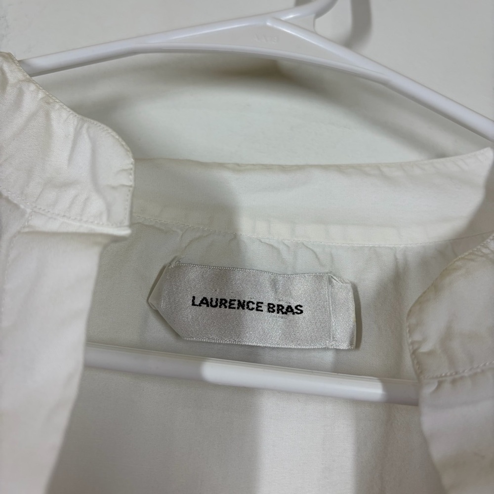 Laurence Bras White Blouse Size 0 - Picture 7 of 9